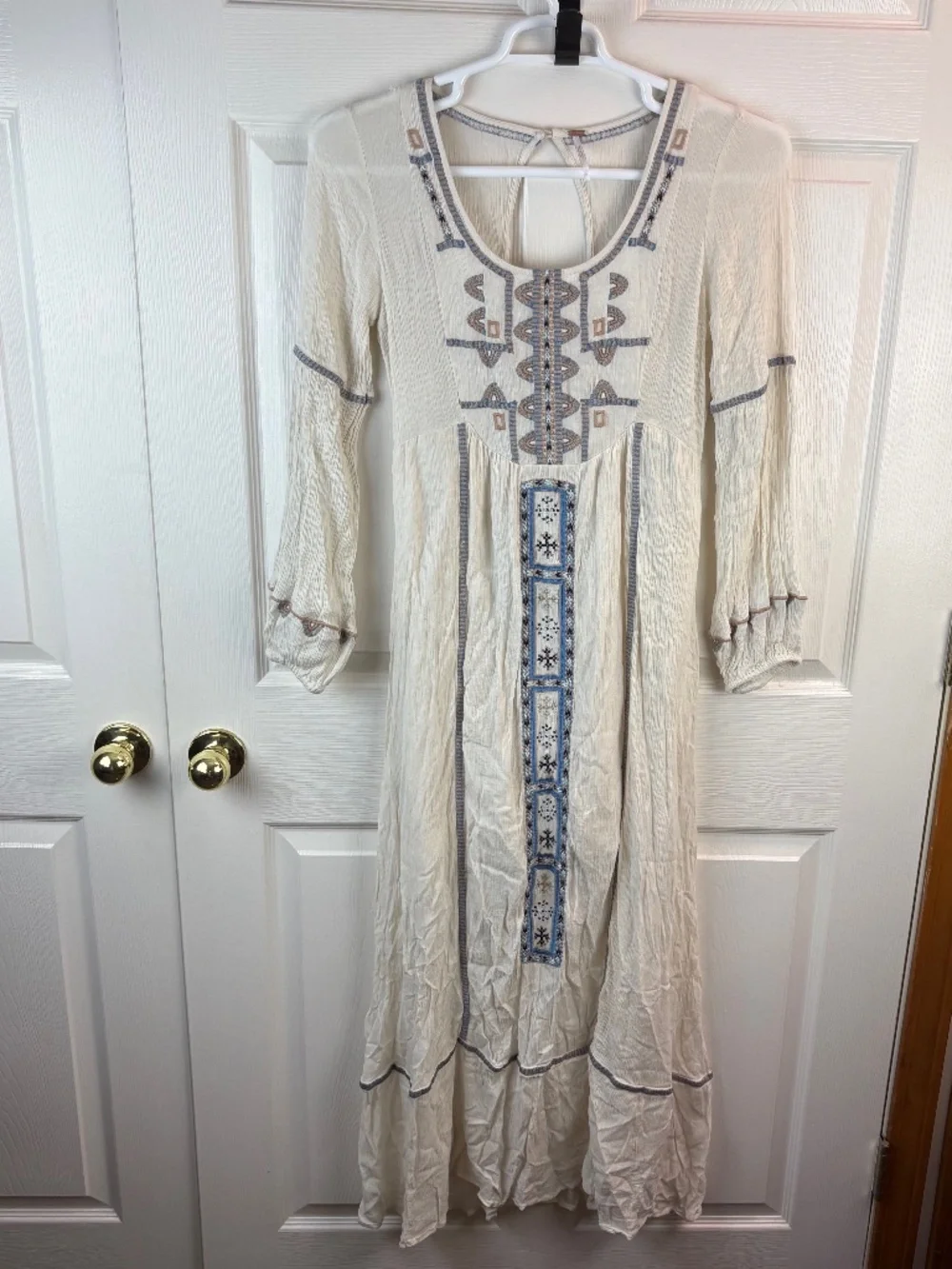 Free People Desert Wind Embroidered Maxi Dress